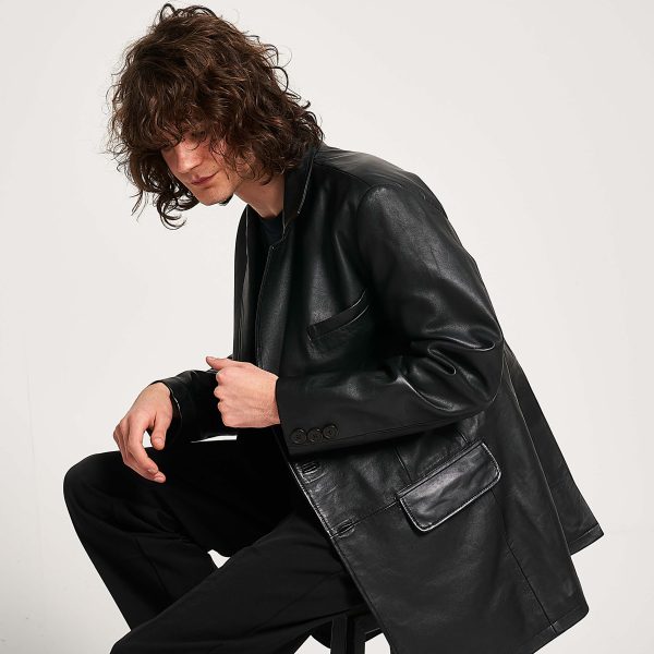 Barneys Originals Men’s Classic Real Leather Blazer – The Bobby