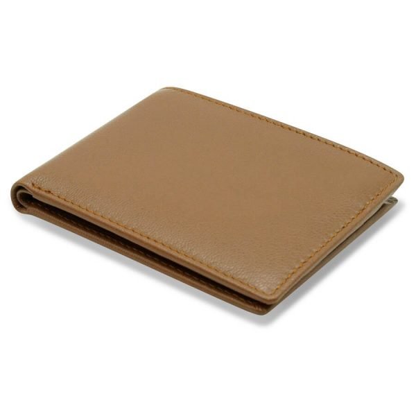 barneys originals Men’s Tan Faux Leather Wallet – 4 Card Slots