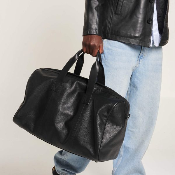 barneys originals Real Leather Black Holdall Travel Bag