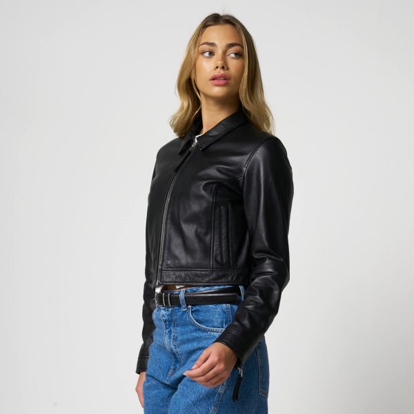 Barneys Originals Women’s Cropped Harrington Jacket