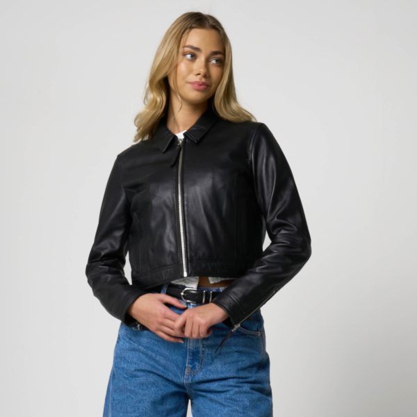 barneys originals Women’s Cropped Harrington Jacket