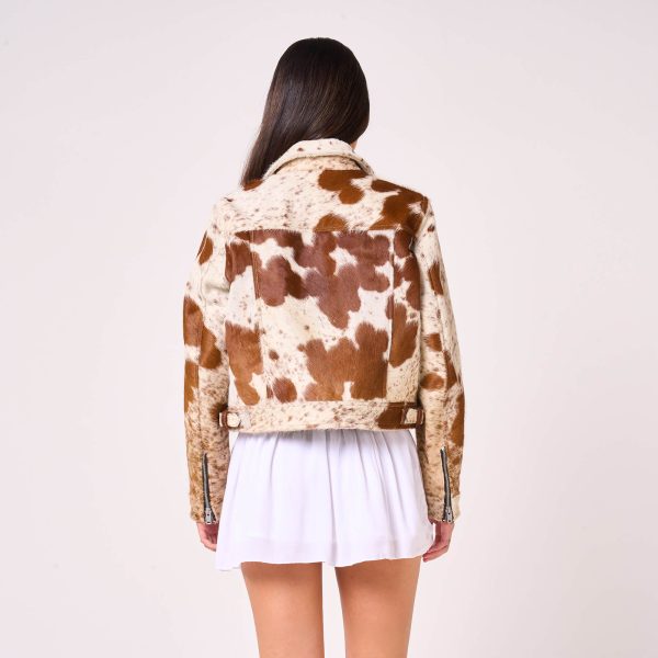 Barneys Originals Women’s Real Cow Hide Harrington Jacket