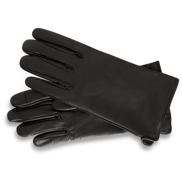 barneys originals Women’s Real Leather Gloves in Black with Fingerprint Technology