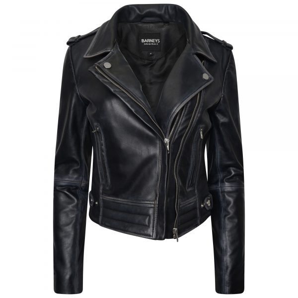 barneys originals Women’s Tall Washed Leather Jacket – The Beppe