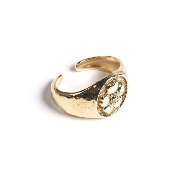 barrie Bague de foulard à motif fleuri