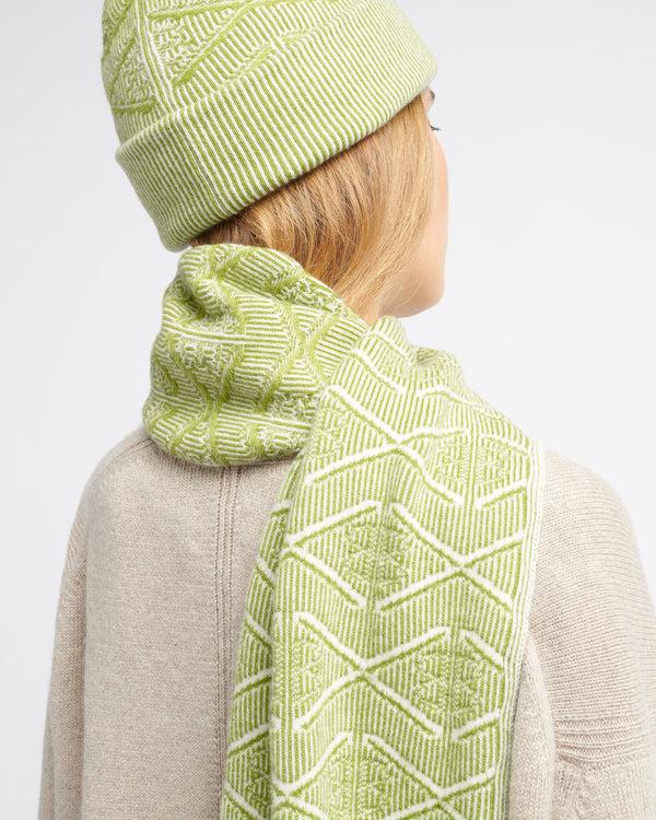 Barrie Bonnet Motif Monogramme En Cachemire