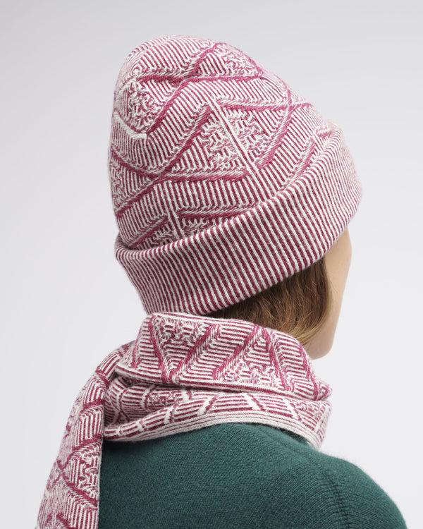 Barrie Bonnet Motif Monogramme En Cachemire