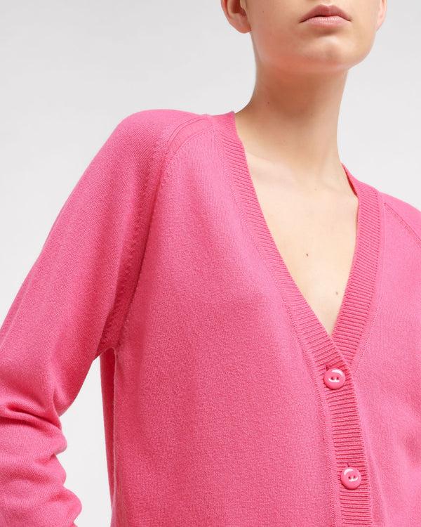 Barrie Cardigan Col V En Cachemire