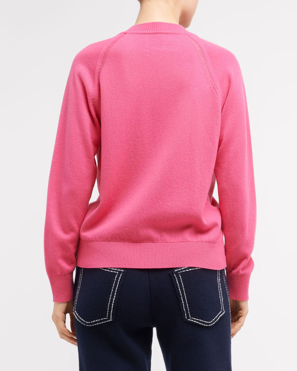 Barrie Cardigan Col V En Cachemire