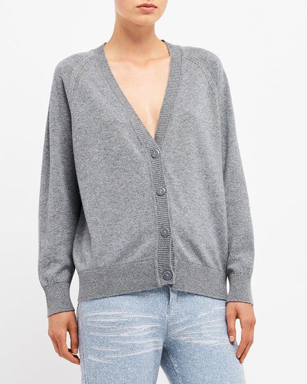 Barrie Cardigan Col V En Cachemire