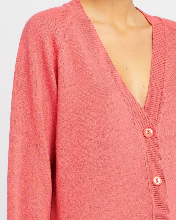 Barrie Cardigan Col V En Cachemire