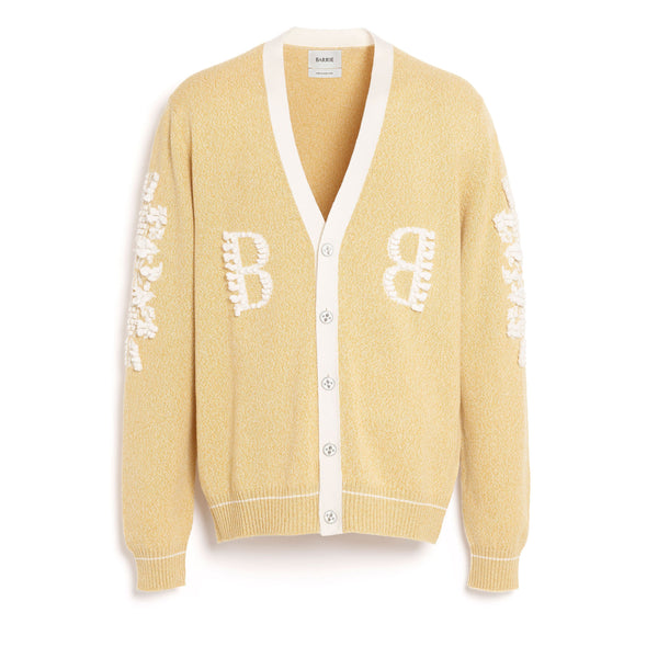 barrie Cardigan col V logo B en cachemire