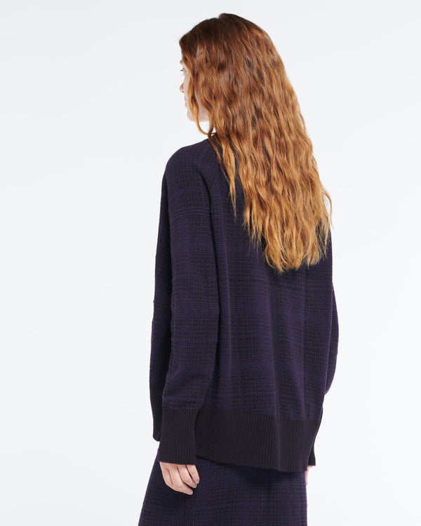 Barrie Cardigan En Cachemire à Motif Tartan