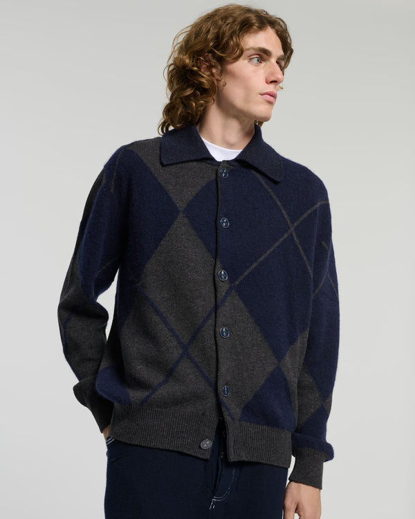 Barrie Cardigan En Cachemire à Motif Tartan