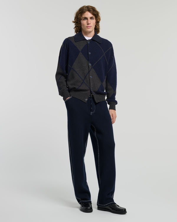 Barrie Cardigan En Cachemire à Motif Tartan