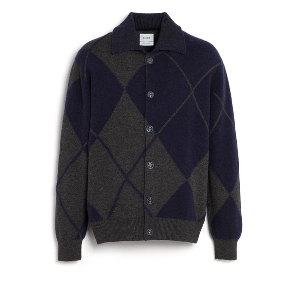 barrie Cardigan en cachemire à motif tartan