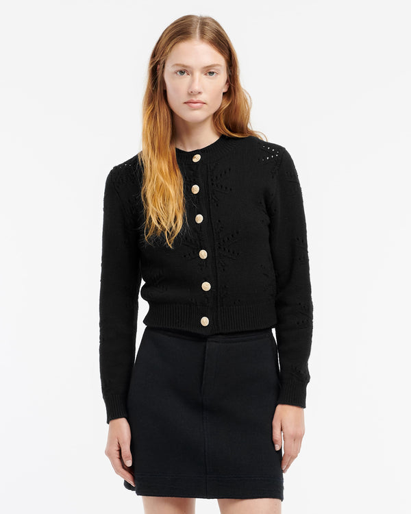 Barrie Cardigan En Cachemire Et Coton à Motif