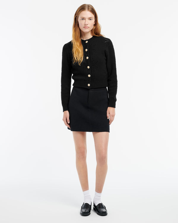 Barrie Cardigan En Cachemire Et Coton à Motif