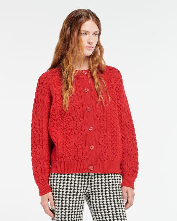 Barrie Cardigan En Cachemire Torsadé