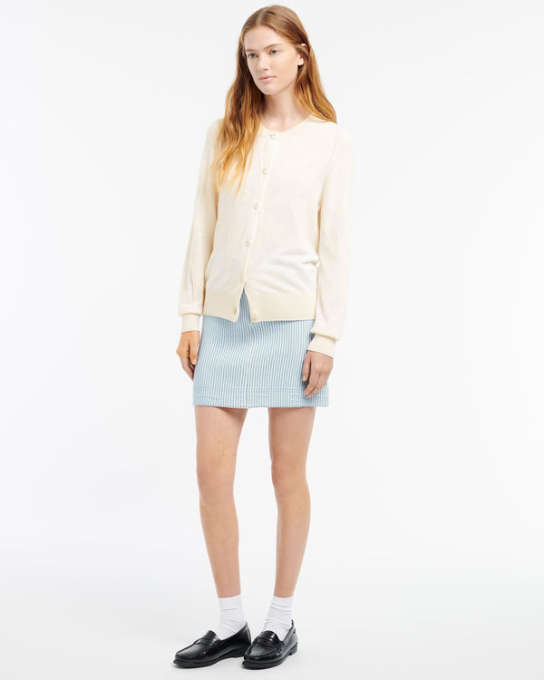 Barrie Cardigan En Cachemire Ultra Fin Et Coton