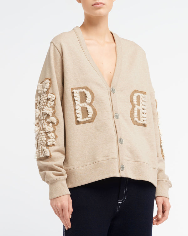 Barrie Cardigan En Coton Avec Logo B En Cachemire