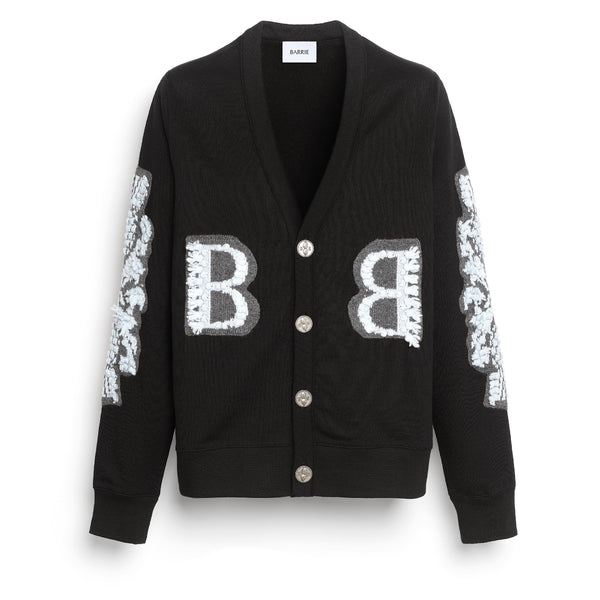 barrie Cardigan en coton avec logo B en cachemire