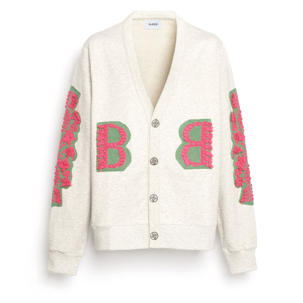 barrie Cardigan en coton avec logo B en cachemire