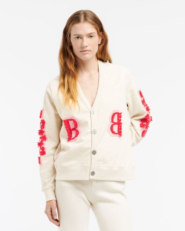 Barrie Cardigan En Coton Avec Logo B En Cachemire