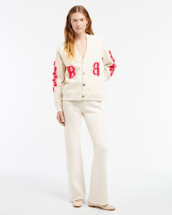 Barrie Cardigan En Coton Avec Logo B En Cachemire