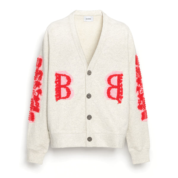 barrie Cardigan en coton avec logo B en cachemire