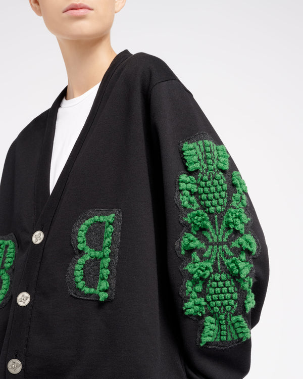 Barrie Cardigan En Coton Avec Logo B En Cachemire