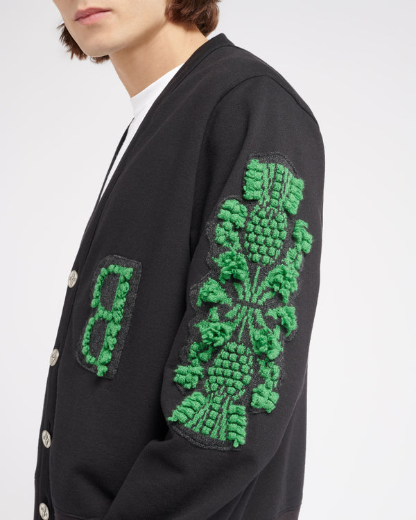 Barrie Cardigan En Coton Avec Logo B En Cachemire