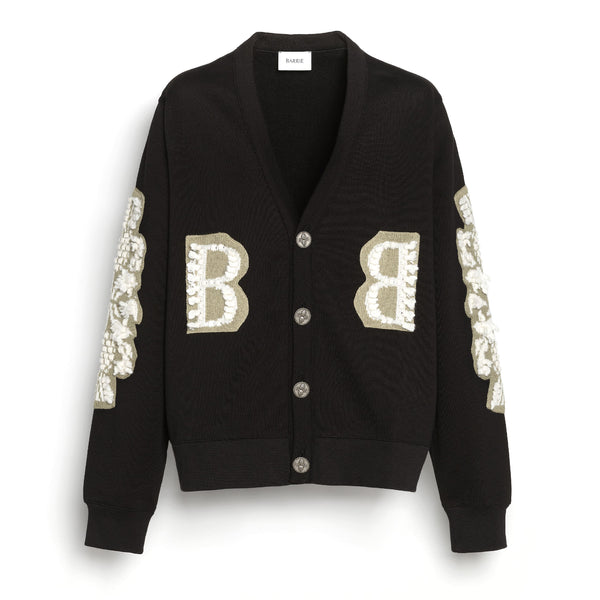 barrie Cardigan en coton avec logo B en cachemire