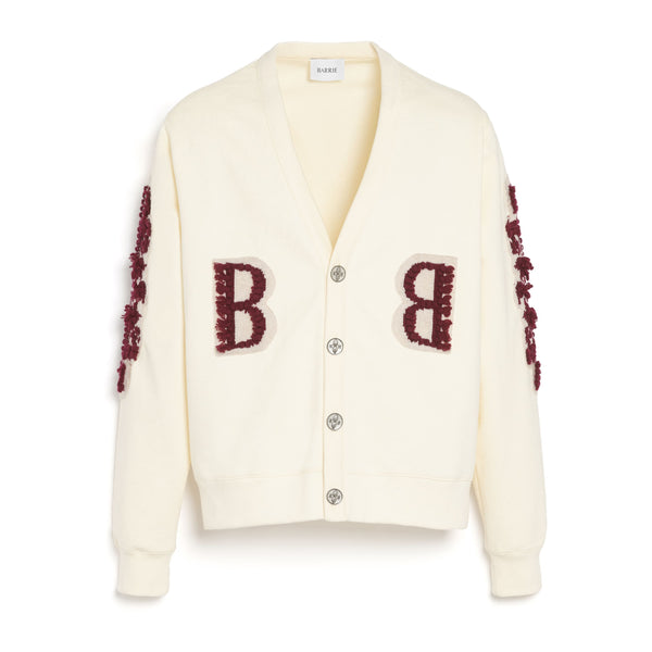 barrie Cardigan en coton avec logo B en cachemire
