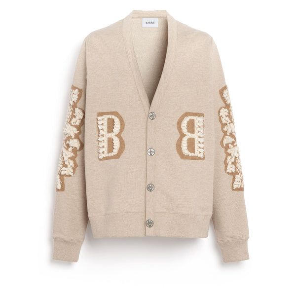 barrie Cardigan en coton avec logo B en cachemire