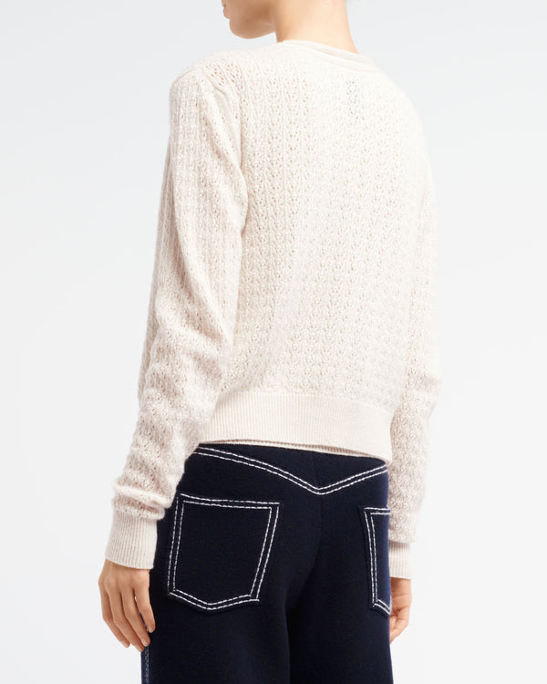 Barrie Cardigan En Dentelle Cachemire