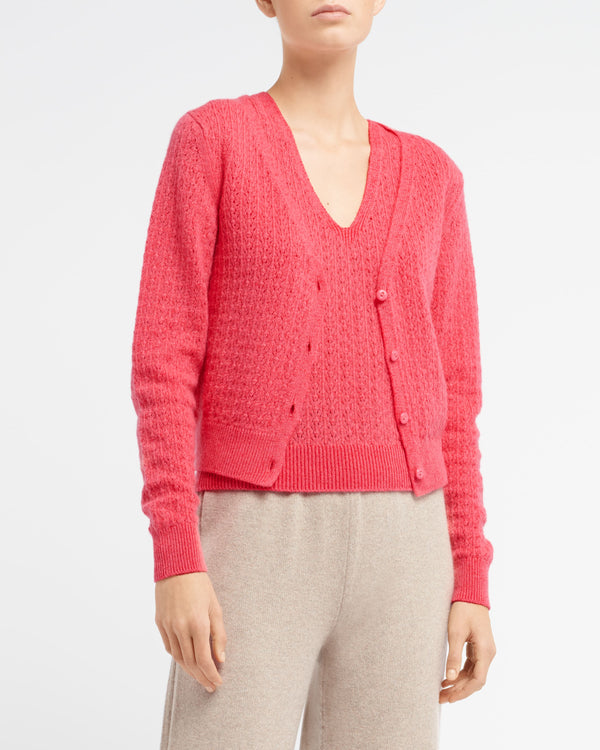 Barrie Cardigan En Dentelle Cachemire
