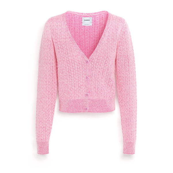 barrie Cardigan en dentelle cachemire