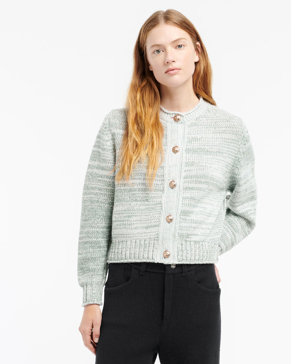 Barrie Cardigan épais En Cachemire à Boutons Dorés