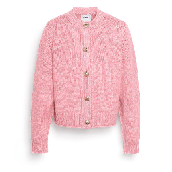 barrie Cardigan épais en cachemire à boutons dorés