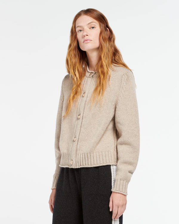 Barrie Cardigan épais En Cachemire à Boutons Dorés