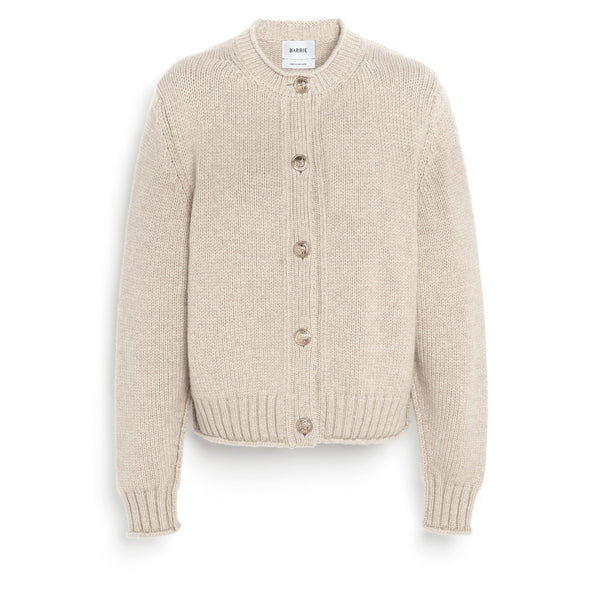 barrie Cardigan épais en cachemire à boutons dorés