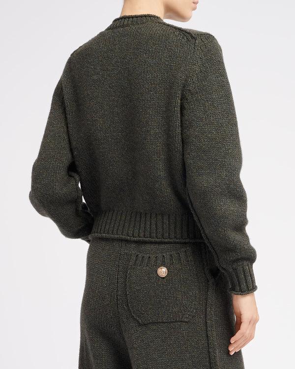 Barrie Cardigan épais En Cachemire à Boutons Dorés