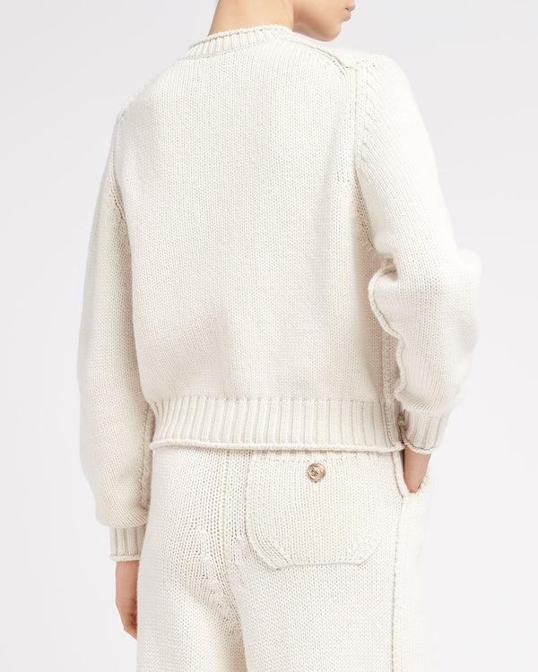 Barrie Cardigan épais En Cachemire à Boutons Dorés