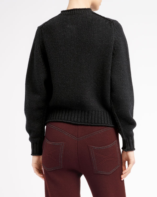 Barrie Cardigan épais En Cachemire à Boutons Dorés