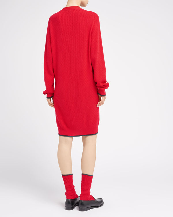 Barrie Cardigan Long à Col V En Cachemire Léger