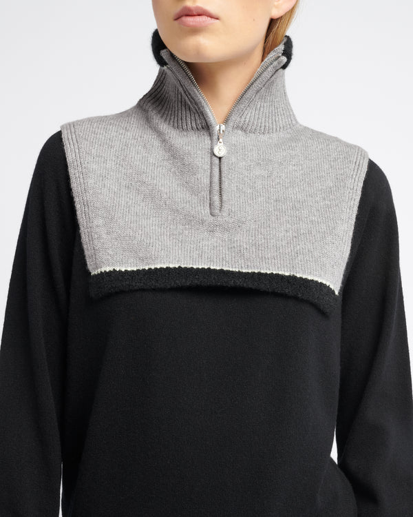 Barrie Col Shearling En Cachemire Et Alpaga