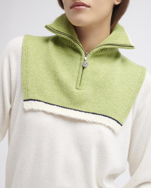 Barrie Col Shearling En Cachemire Et Alpaga