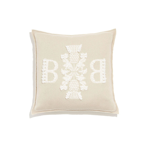 barrie Coussin en cachemire logo Barrie