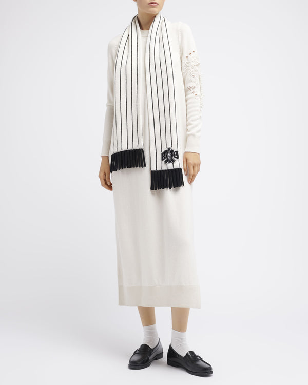 Barrie Echarpe à Rayures En Cachemire